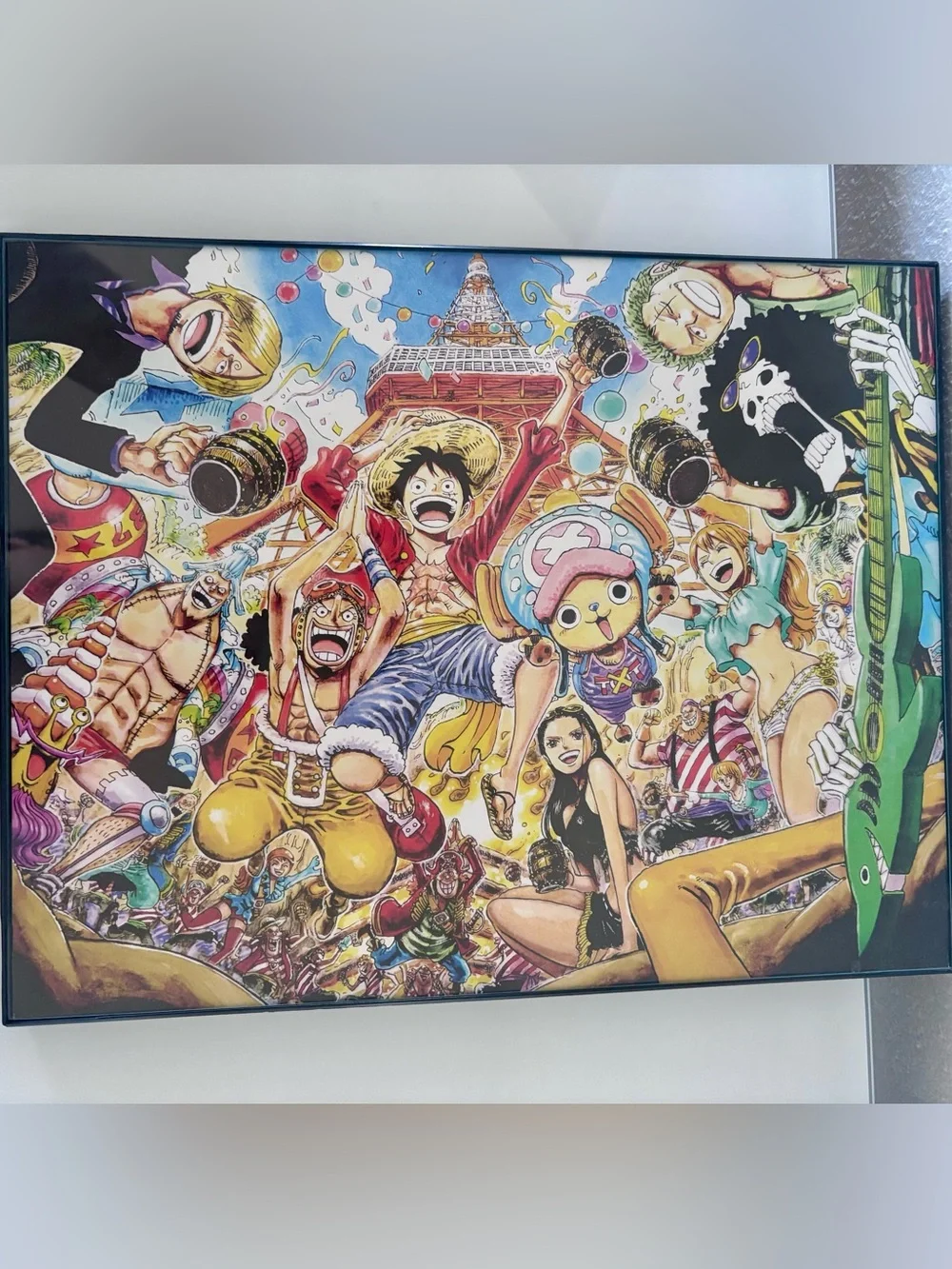 Anime Manga tony chopper monkey d luffy mugiwara post print framed 11” x 14”